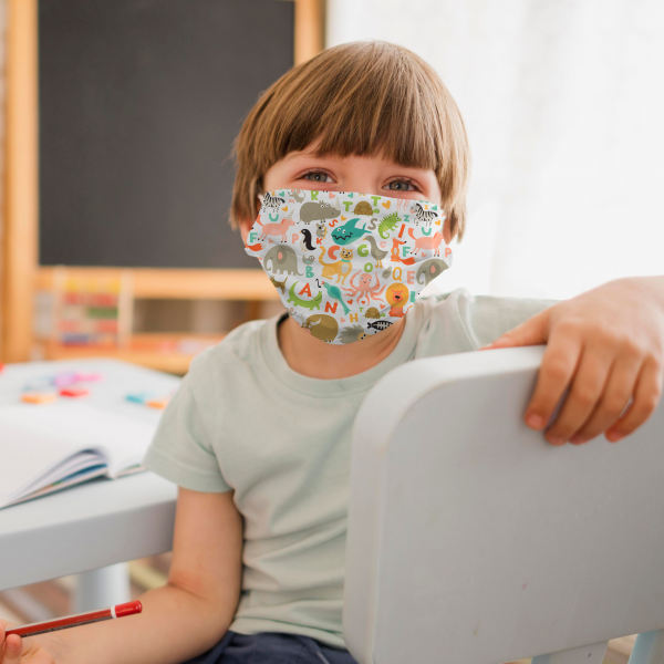 WIEDERVERWENDBARE MASKE, FÜR KINDER, UN0065, VON 2-13 JAHREN – Bild 2